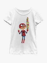 Marvel Spiderman: Far From Home Ice Cream Youth Girls T-Shirt