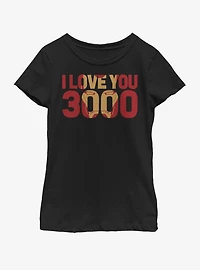 Marvel Avengers: Endgame Love You 3000 Youth Girls T-Shirt