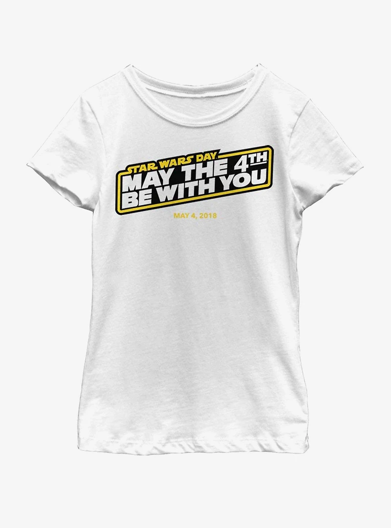 Star Wars May The Fourth 2018 Youth Girls T-Shirt