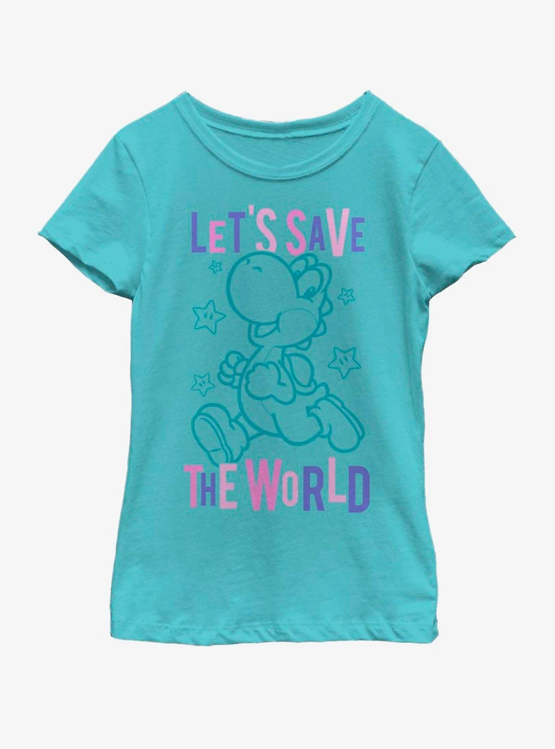 Nintendo Save The World Youth Girls T-Shirt