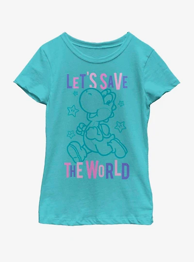 Nintendo Save The World Youth Girls T-Shirt