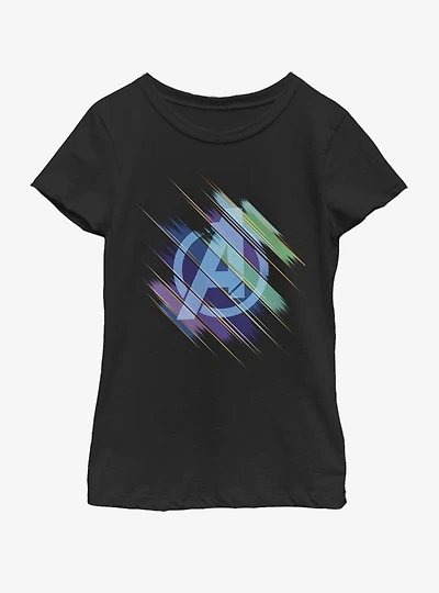 Marvel Avengers: Endgame Logo Swipe Youth Girls T-Shirt