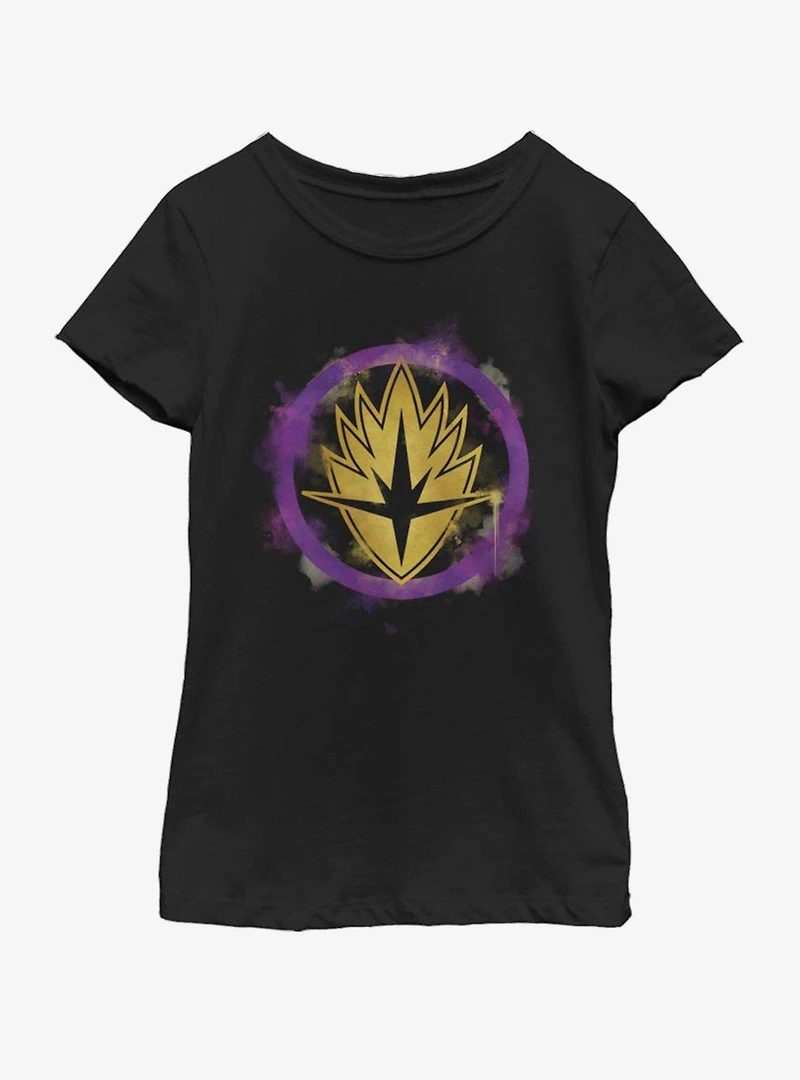 Marvel Avengers: Endgame Guardians Spray Logo Youth Girls T-Shirt