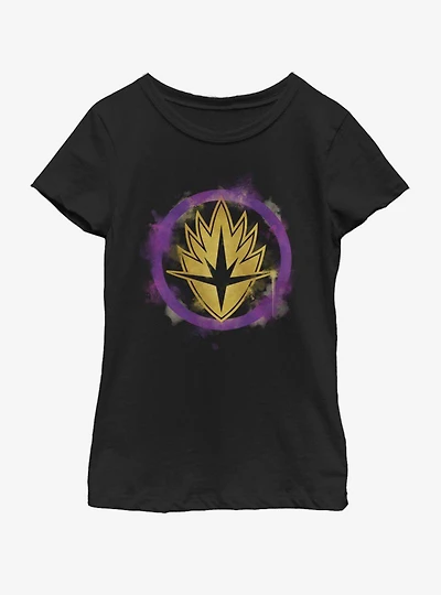 Marvel Avengers: Endgame Guardians Spray Logo Youth Girls T-Shirt