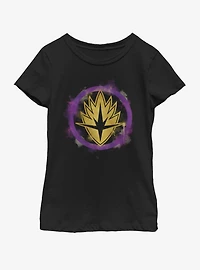 Marvel Avengers: Endgame Guardians Spray Logo Youth Girls T-Shirt