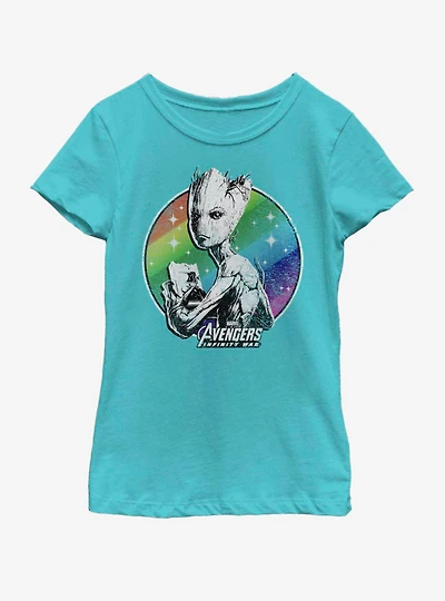 Marvel Guardians of the Galaxy Perennial Millennial Youth Girls T-Shirt