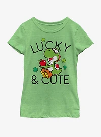 Nintendo Lucky And Cute Yoshi Youth Girls T-Shirt