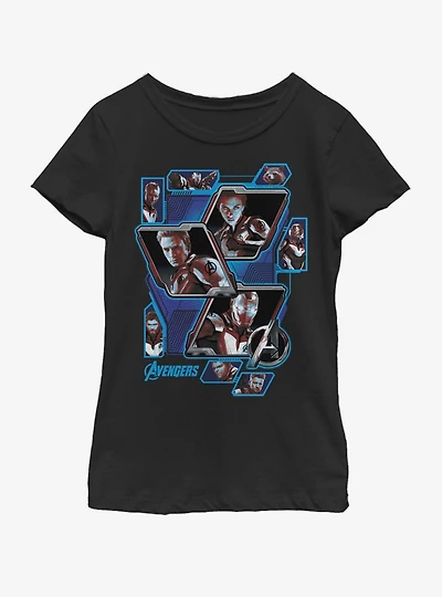 Marvel Avengers: Endgame Avengers Panel Shot Youth Girls T-Shirt