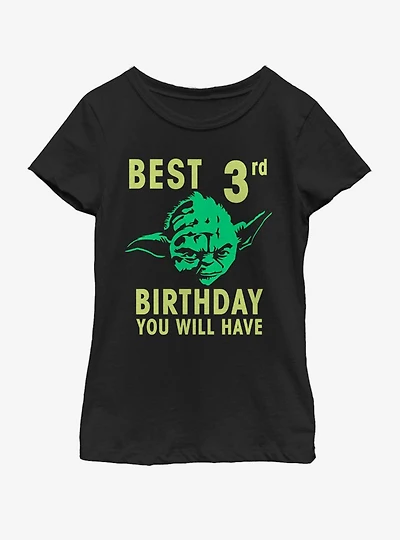 Star Wars Yoda Third Youth Girls T-Shirt