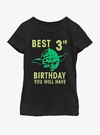 Star Wars Yoda Third Youth Girls T-Shirt