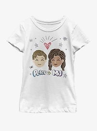 Marvel Spiderman Far From Home Peter And MJ Youth Girls T-Shirt