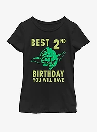 Star Wars Yoda Second Youth Girls T-Shirt