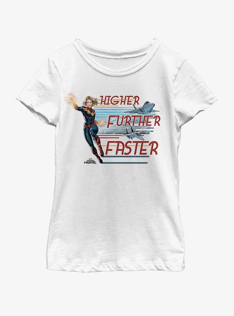 Marvel Captain Stream Jets Youth Girls T-Shirt