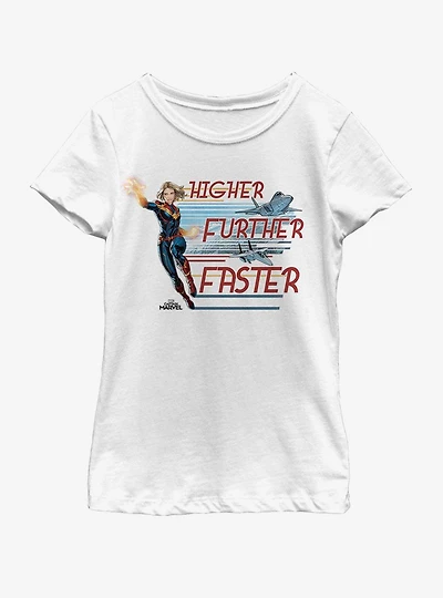 Marvel Captain Stream Jets Youth Girls T-Shirt