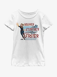 Marvel Captain Stream Jets Youth Girls T-Shirt