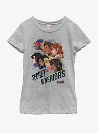Marvel Silhouette Squad Youth Girls T-Shirt