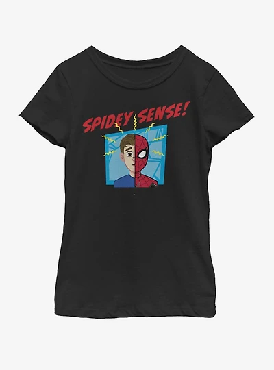 Marvel Spiderman Far From Home Spidey Sense Youth Girls T-Shirt