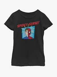 Marvel Spiderman Far From Home Spidey Sense Youth Girls T-Shirt