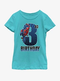 Marvel Spiderman 3rd Bday Youth Girls T-Shirt