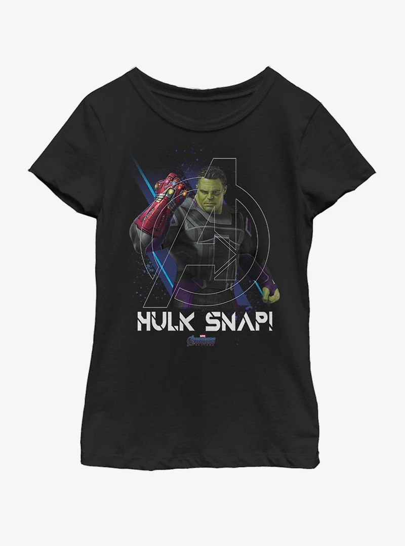 Marvel Spiderman Far From Home Hulk Snap Youth Girls T-Shirt