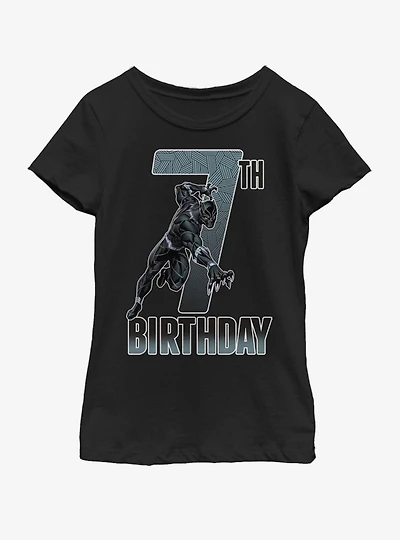 Marvel Black Panther 7th Bday Youth Girls T-Shirt