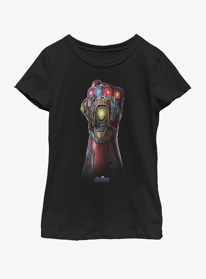 Marvel Avengers: Endgame Iron Gauntlet Youth Girls T-Shirt