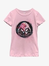 Marvel Spiderman Blonde Gwen Youth Girls T-Shirt