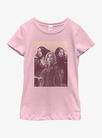 Marvel Avengers Girl Power Youth Girls T-Shirt