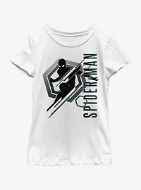 Marvel Spiderman: Far From Home Stealth Spidey Youth Girls T-Shirt