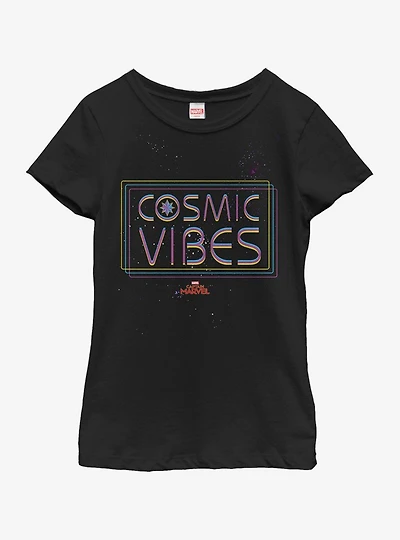 Marvel Captain Cosmic Vibes Youth Girls T-Shirt