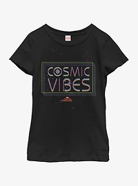 Marvel Captain Cosmic Vibes Youth Girls T-Shirt