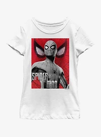 Marvel Spiderman: Far From Home Grey Spider Youth Girls T-Shirt