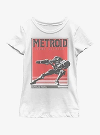 Nintendo Samus Solid Youth Girls T-Shirt