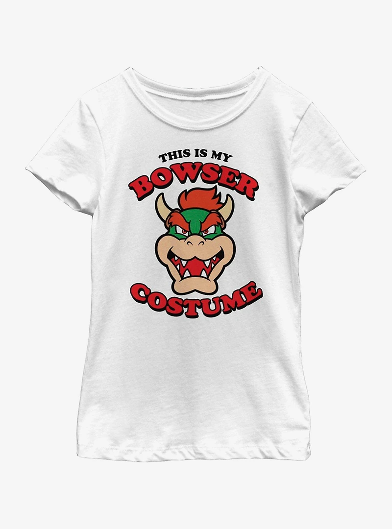Nintendo Super Mario Bowser Costume Youth Girls T-Shirt