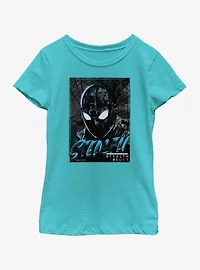 Marvel Spiderman: Far From Home Stealth Paint Youth Girls T-Shirt