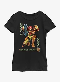 Nintendo Samus And Ball Youth Girls T-Shirt