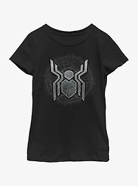 Marvel Spiderman: Far From Home Web Logo Youth Girls T-Shirt