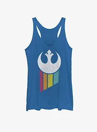 Star Wars Rainbow Rebel Logo Girls Tank