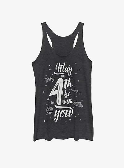 Star Wars Space Text May Fourth Girls Tank