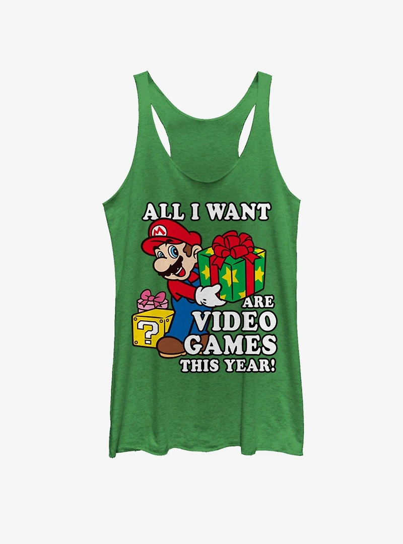 Nintendo Give Video Games Girls Tank