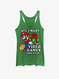 Nintendo Give Video Games Girls Tank