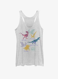 Jurassic Park Dino List Girls Tank