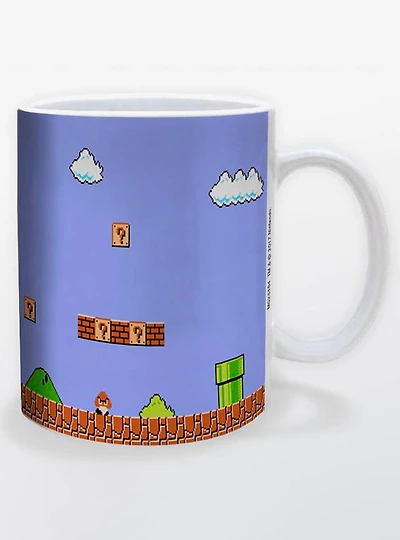 Nintendo Super Mario Bros. Retro Title Mug