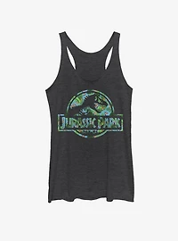 Jurassic Park Floral Logo Girls Tank