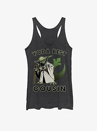 Star Wars Yoda Best Cousin Girls Tank