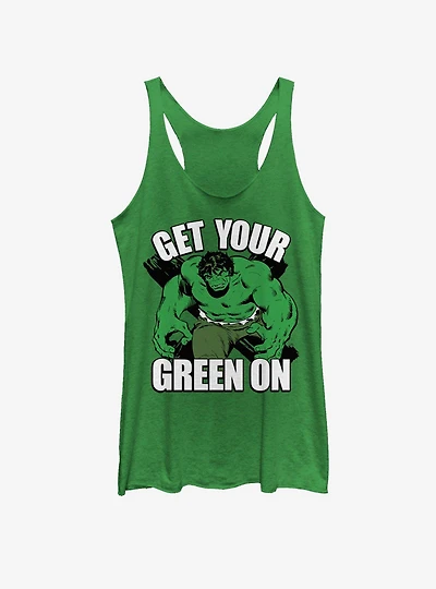 Marvel Hulk Green Girls Tank