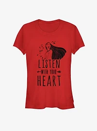 Disney Pocahontas Listen With Your Heart Girls T-Shirt