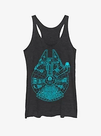 Star Wars Blue Falcon Girls Tank