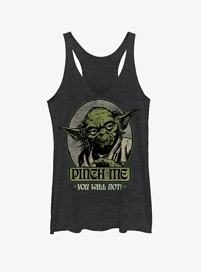 Star Wars Yoda Pinch Me Girls Tank Top