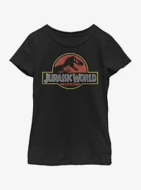 Jurassic World Classic Logo Youth Girls T-Shirt